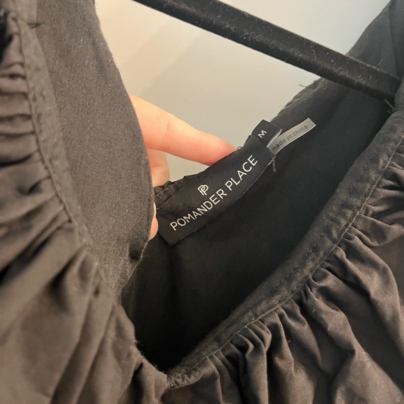 Pomander Place - Elegant Black Ruffle Dress - Picture 3 of 4